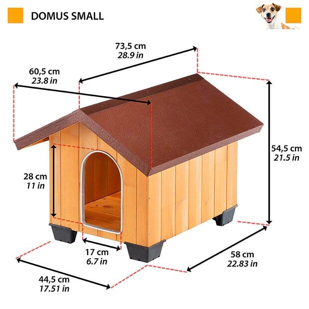 Ferplast domus cuccia in legno di pino nordico small