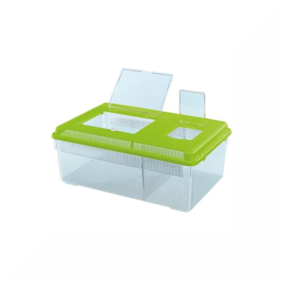 Ferplast geo flat large contenitore piccoli animali pesci tartarughe/insetti