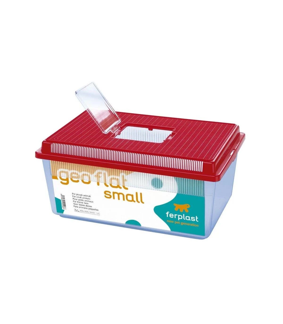 Ferplast geo flat small contenitore piccoli animali pesci tartarughe/insetti
