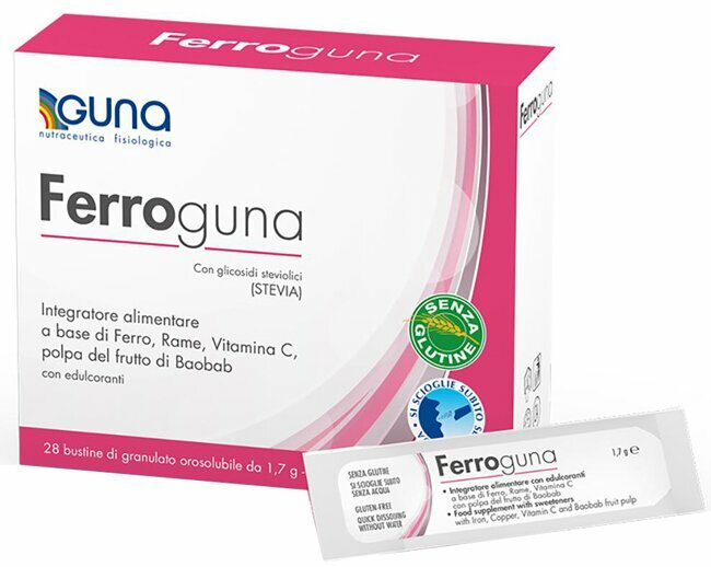 Ferroguna integratore di ferro 28 bustine