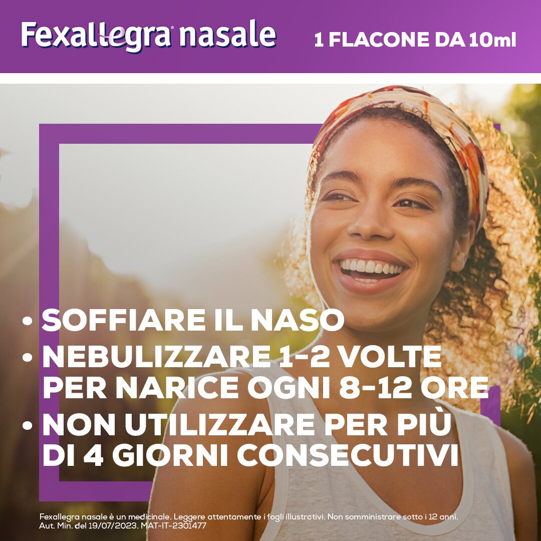 Fexallegra Nasale Antistaminico Decongestionante per Sintomi Allergia 10ml