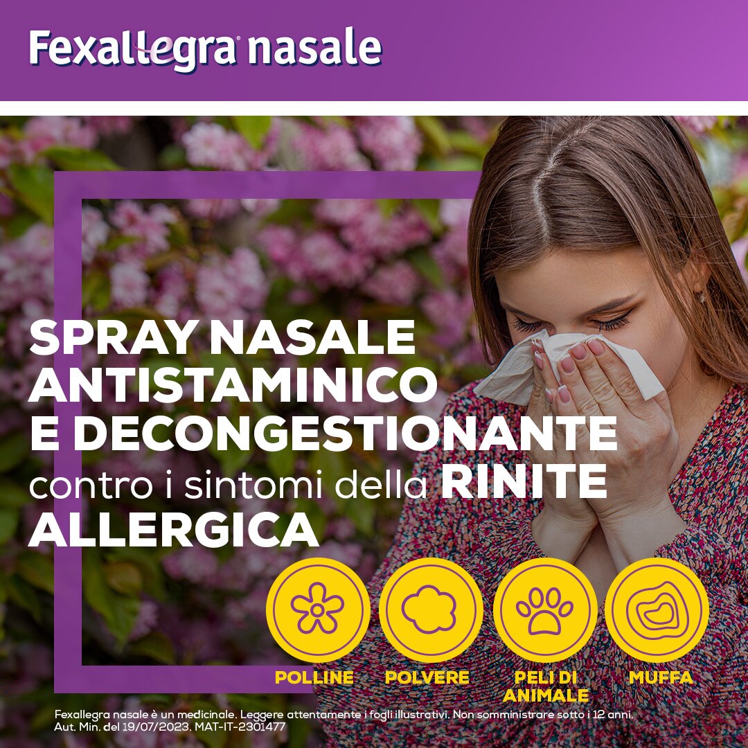 Fexallegra Nasale Antistaminico Decongestionante per Sintomi Allergia 10ml