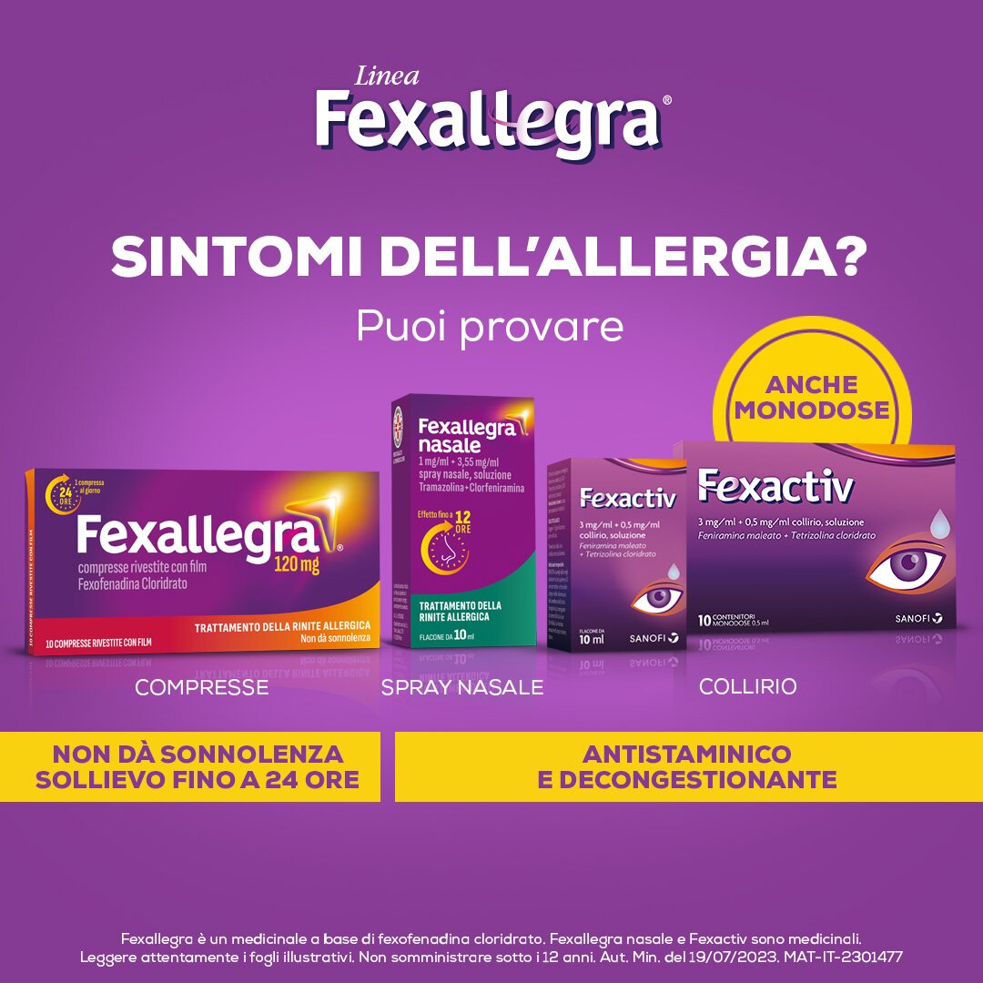 Fexallegra Nasale Antistaminico Decongestionante per Sintomi Allergia 10ml