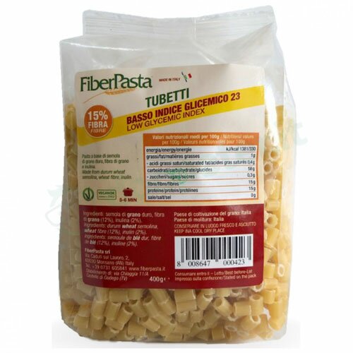 FiberPasta Tubetti da Brodo Basso Indice Glicemico 400 g