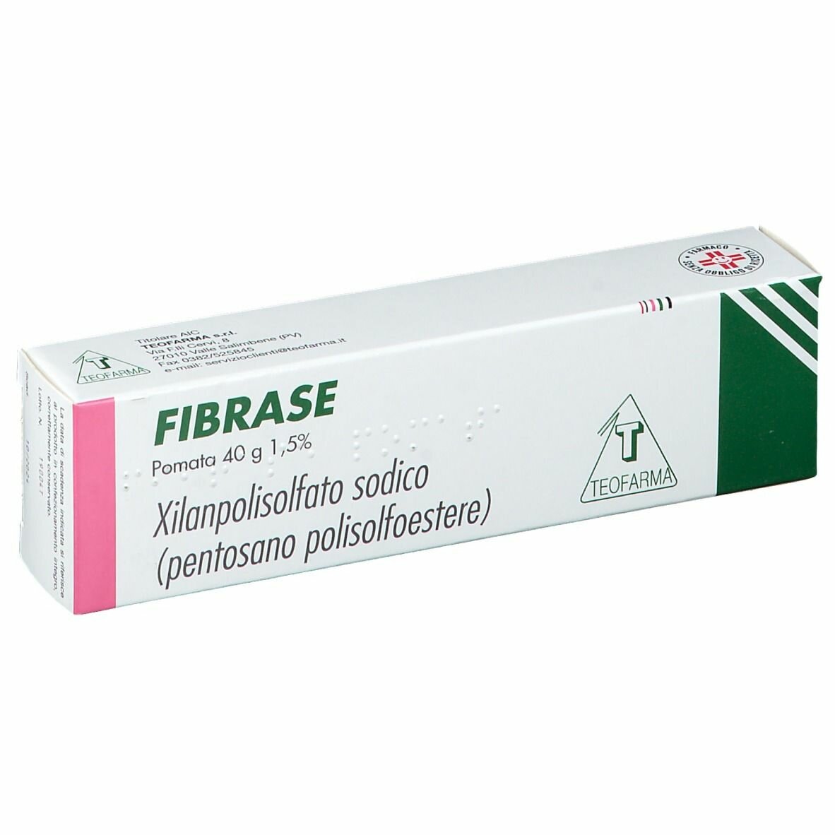 Fibrase 1,5% Ematomi Pomata Dermatologica 40 g 