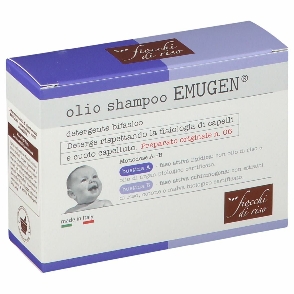 Fiocchi di riso emugen olio shampoo ultradelicato 45 ml