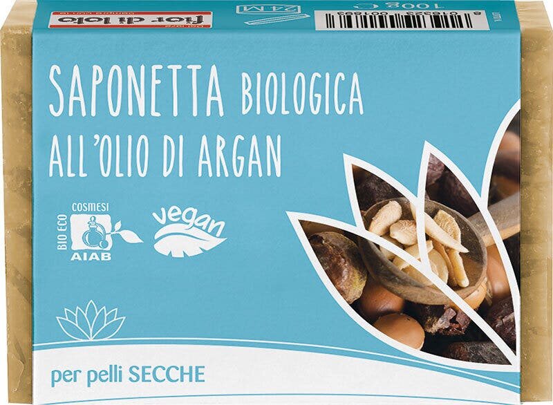 Fior di loto saponetta all'olio di argan 100 g