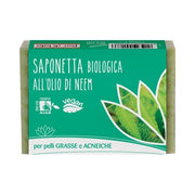 Fior di loto saponetta all'olio di neem per pelli grasse e impure 100 g
