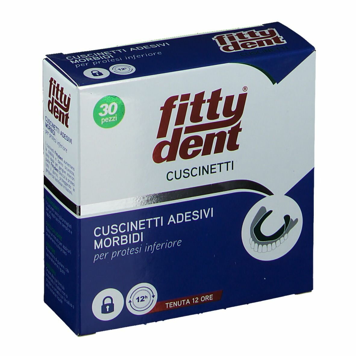 Fittydent cuscinetti adesivi per protesi inferiore