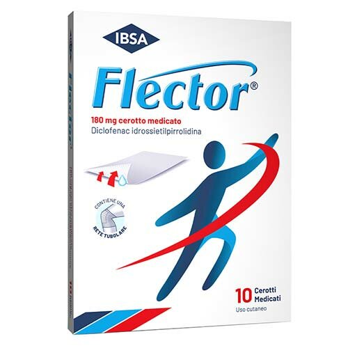 Flector Cerotti Medicati 180 mg Dolori Articolari 10 cerotti