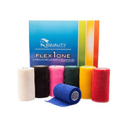 Flex-1-one fascia coesiva elastica per equini verde 10cmx4,5m