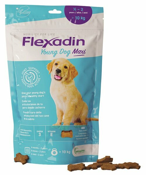 Flexadin Young Dog Maxi Mangime Complementare Per Cani 60 Tavolette