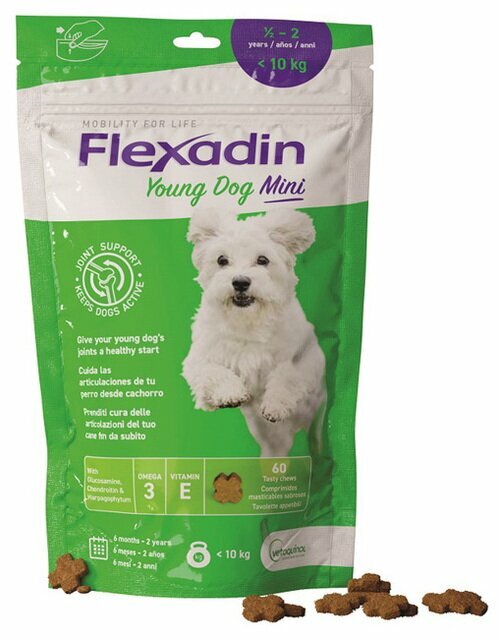 Flexadin Young Dog Mini Mangime Complementare Per Cani 60 Tavolette