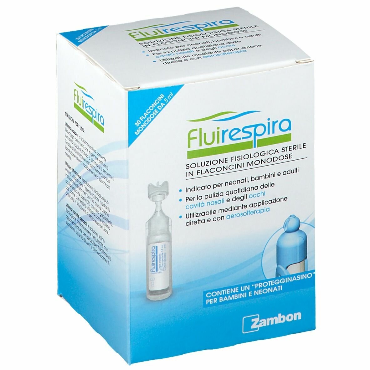 Fluirespira soluzione fisiologica 30 flaconcini