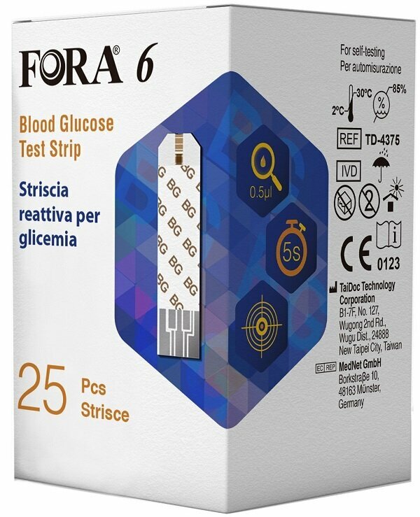 Fora 6 connect strisce glicemia 25 pezzi