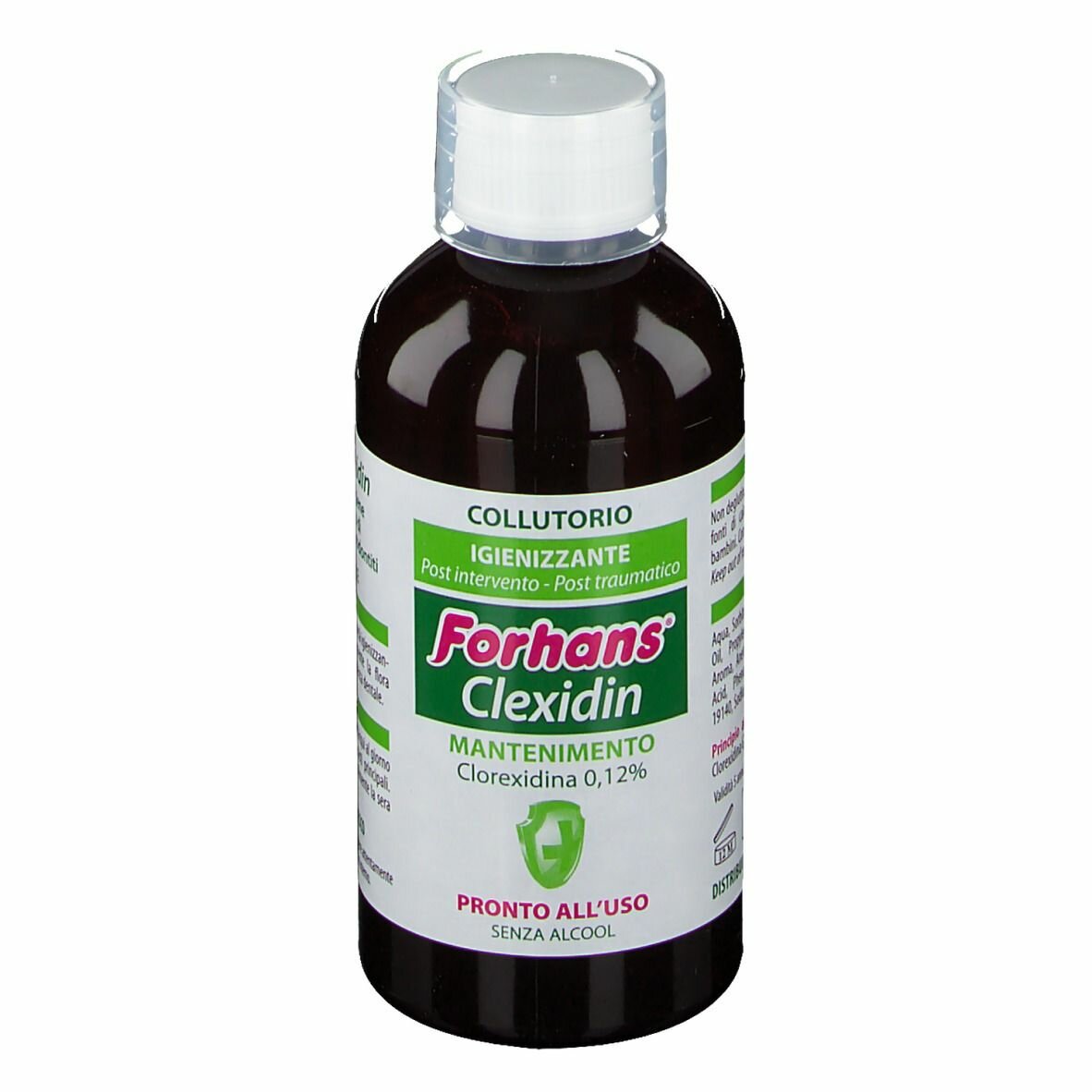 Forhans collutorio con clorexidina 0,12 clexidin senza alcool 200 ml