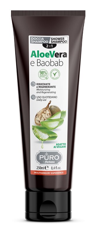 Forhans puro shampoo doccia aloe & baobab 250 ml