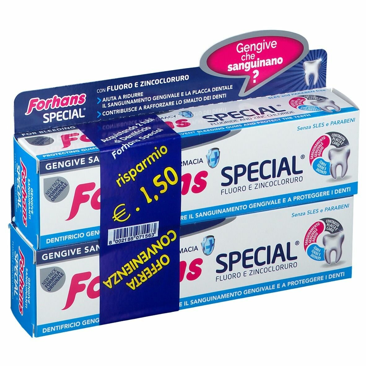 Forhans special dentifricio promo 2x75ml