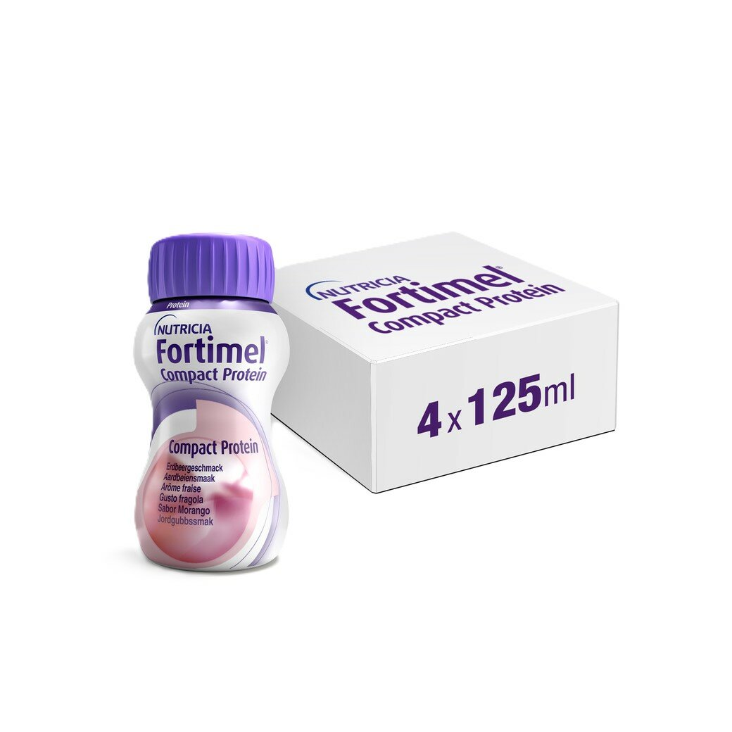 Fortimel compact protein fragola 4 x 125 ml