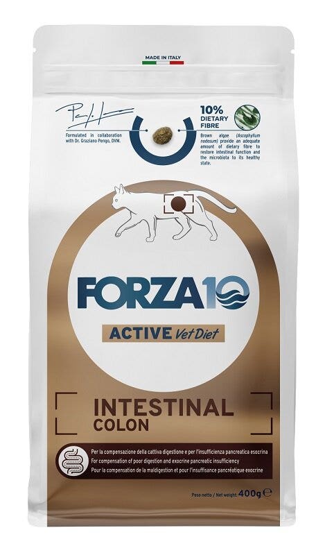 Forza10 active vet diet intestinal colon crocchette per gatti adulti 400g