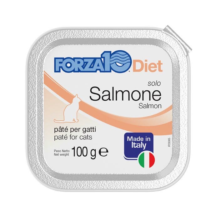 Forza10 solo diet salmone patÃ© per gatti adulti vaschetta 100g