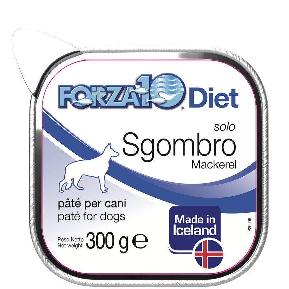 Forza10 solo diet sgombro patÃ© per cani adulti vaschetta 300g
