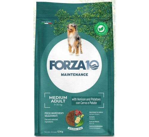 Forza 10 maintenance con cervo e patate pe cani adulti taglia media sacco 12kg