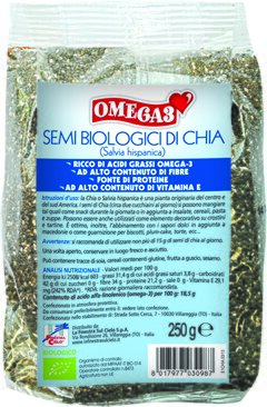 Fsc omega 3 semi di chia bio ad alto contenuto di fibra 250g