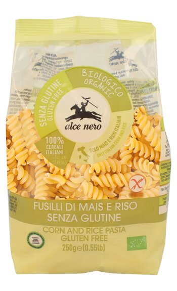 Fusilli mais e riso bio 250 g