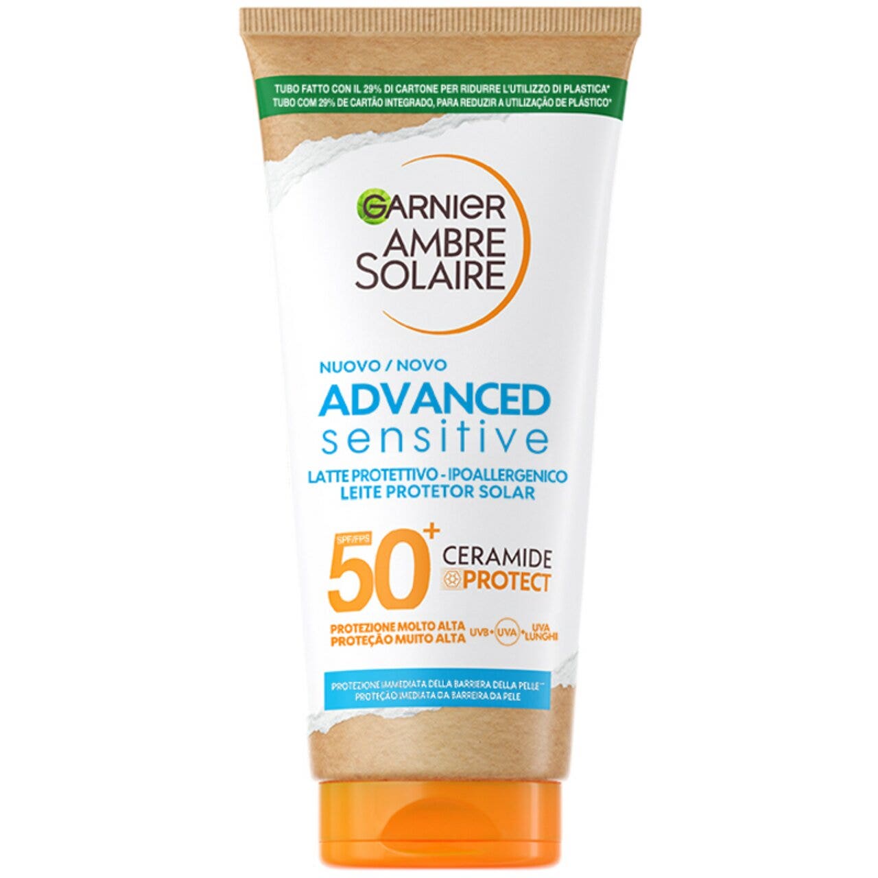 Garnier ambre solaire advanced sensitive ceramide protect latte 175ml spf50+