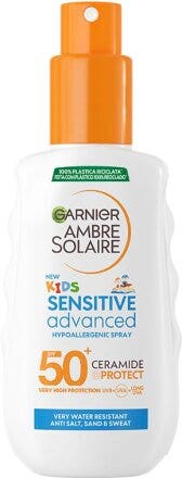 Garnier ambre solaire kids advanced sensitive ceramide protect spray 150ml spf50+