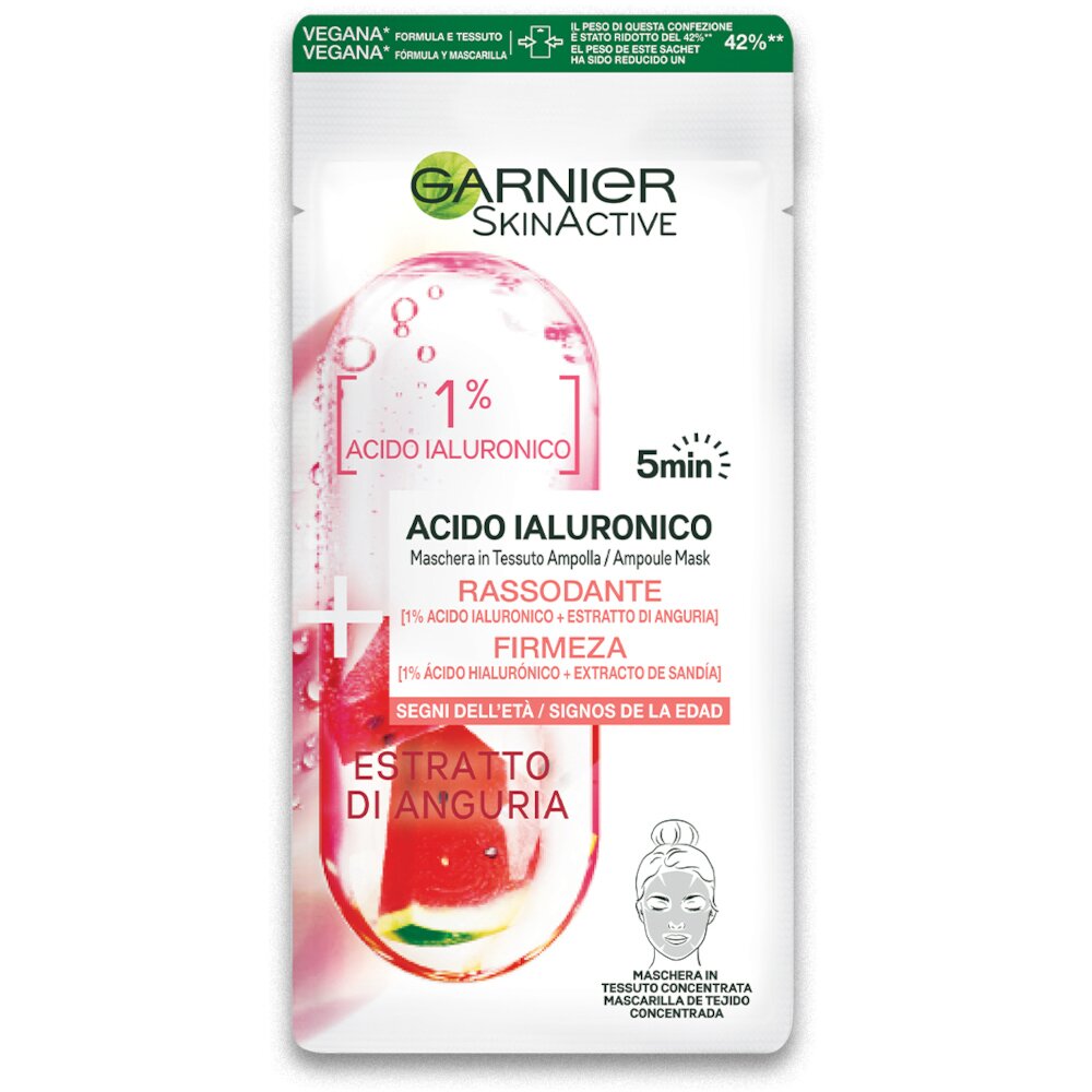 Garnier ampoules tissue mask