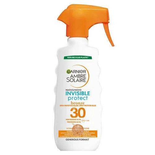 Garnier invisibile protect bronze protettivo e solare spray gachette 270ml spf30