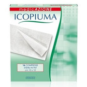 Garza compressa in tessuto non tessuto icopiuma adesiva 10x10 cm 16 pezzi
