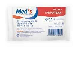 Garza compressa meds farmatexa idrofila 12/8 10x10 cm 25 pezzi