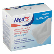Garza compressa tessuto non tessuto meds 36x40cm 12 pezzi ssr
