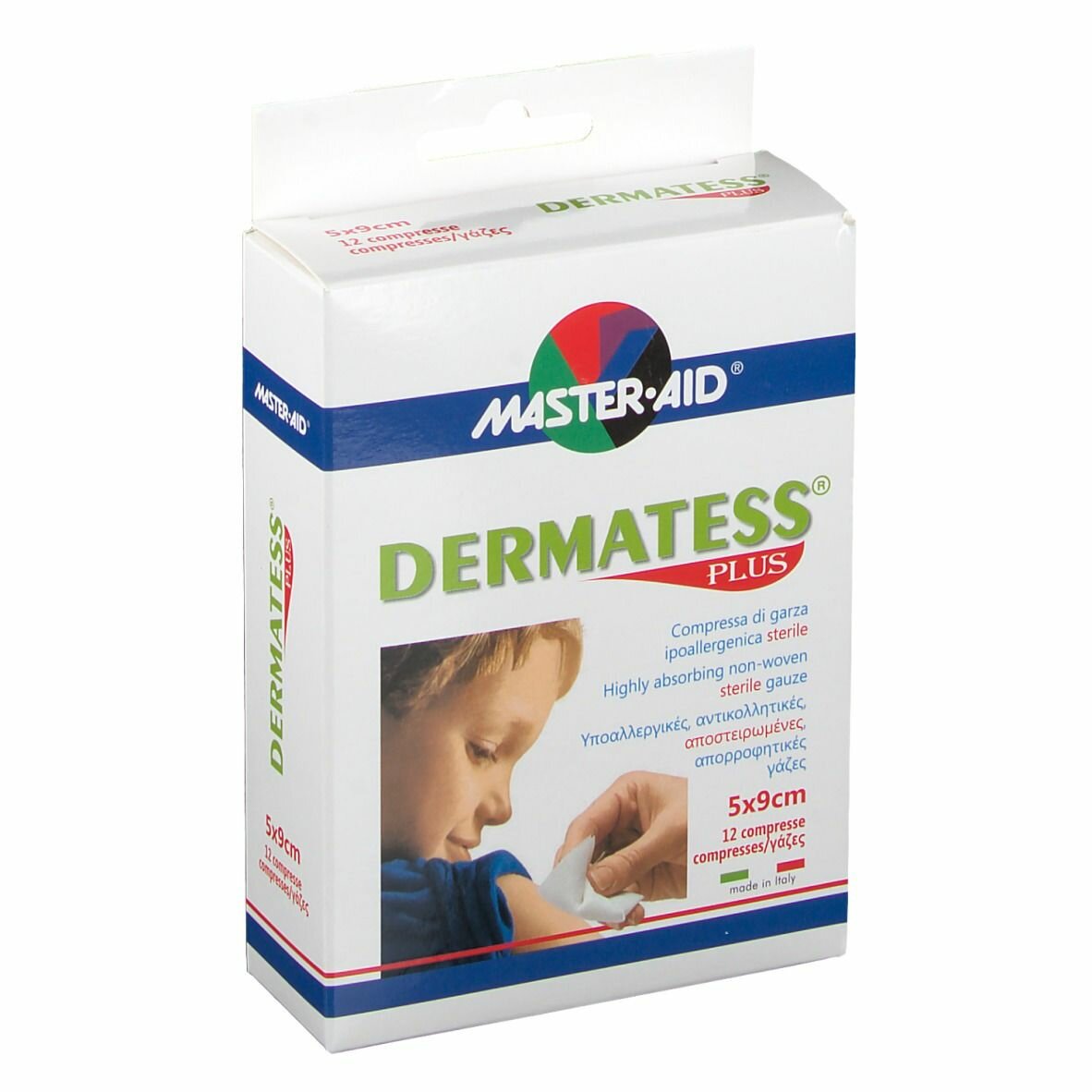 Garza dermatess plus 5x9 12 pezzi