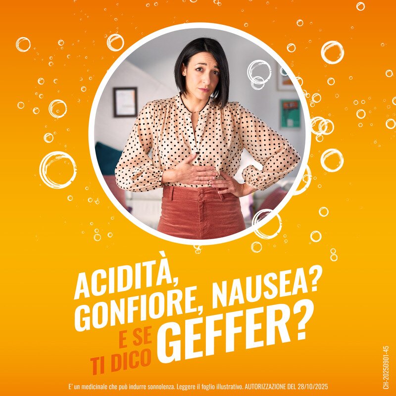 Geffer Antiacido Contro Bruciore di Stomaco e Nausea 24 Bustine