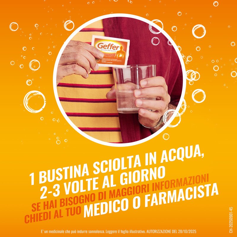 Geffer Antiacido Contro Bruciore di Stomaco e Nausea 24 Bustine
