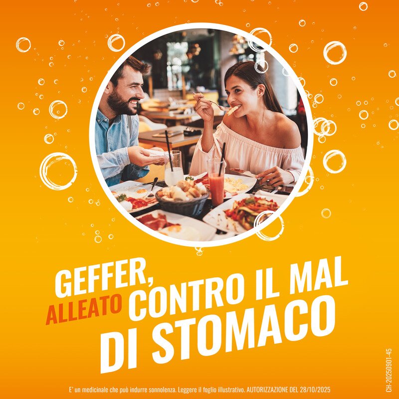 Geffer Antiacido Contro Bruciore di Stomaco e Nausea 24 Bustine
