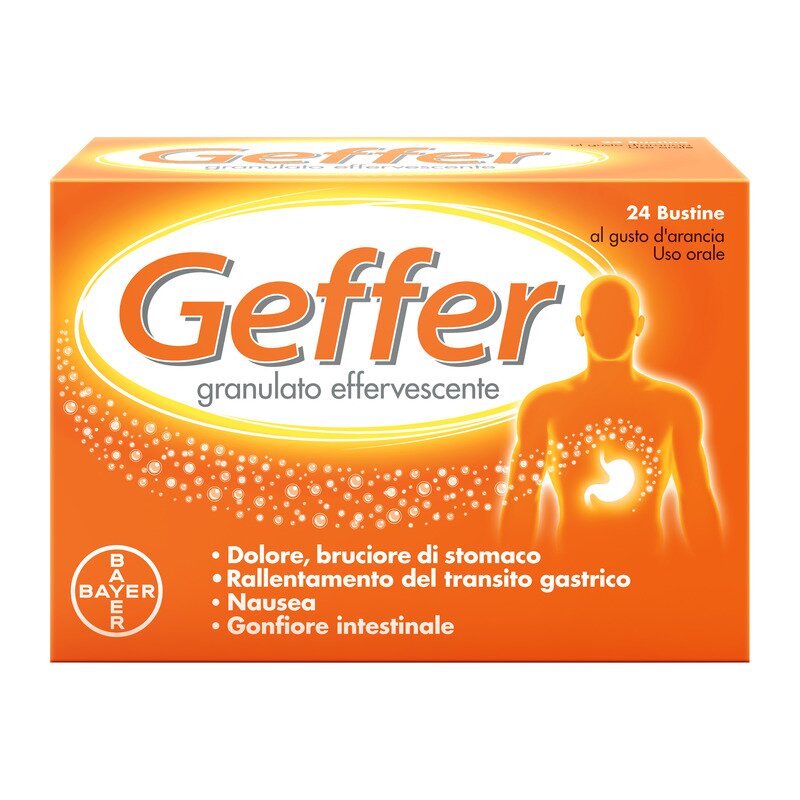 Geffer Antiacido Contro Bruciore di Stomaco e Nausea 24 Bustine