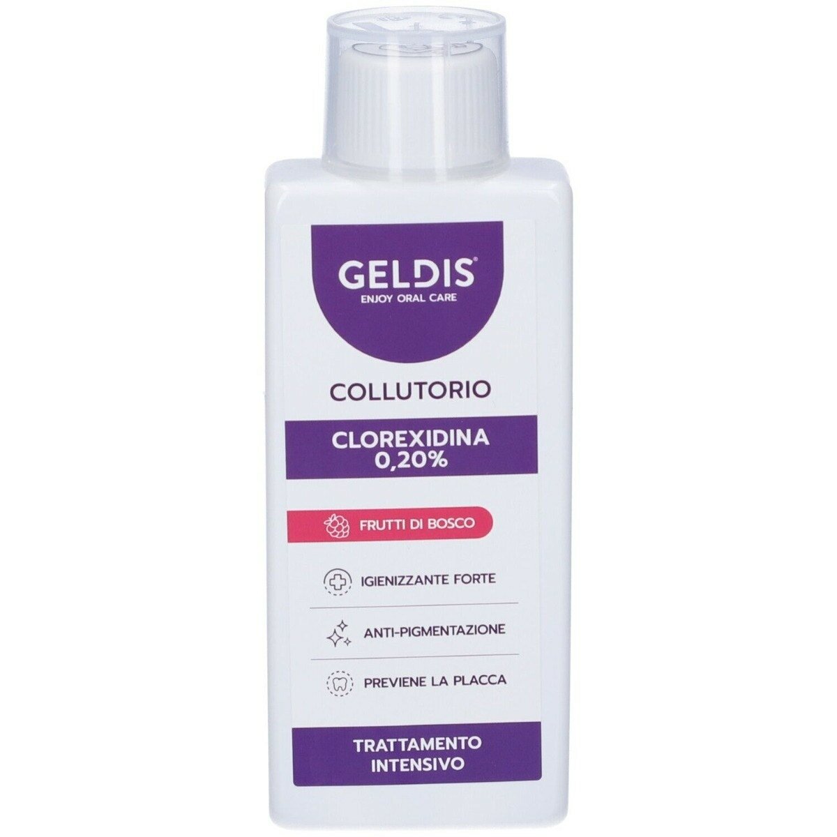 Geldis clorexidina 0,20% frutti di bosco 200 ml
