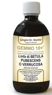 Gemmo 10+ betulla b linfa 500 ml liquido analcolico