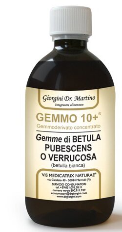 Gemmo 10+ betulla bianca 500 ml liquido analcolico
