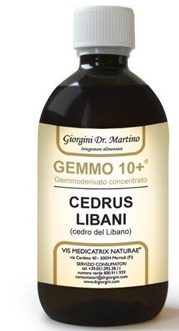 Gemmo 10+ cedro del libano 500 ml liquido analcolico