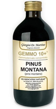 Gemmo 10+ gemmoderivato concentrato liquido analcolico pinus montana pino montano 500 ml