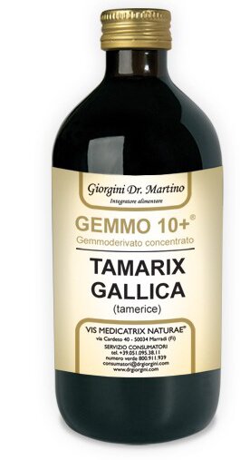 Gemmo 10+ gemmoderivato concentrato liquido analcolico tamarix gallica tamerice 500 ml
