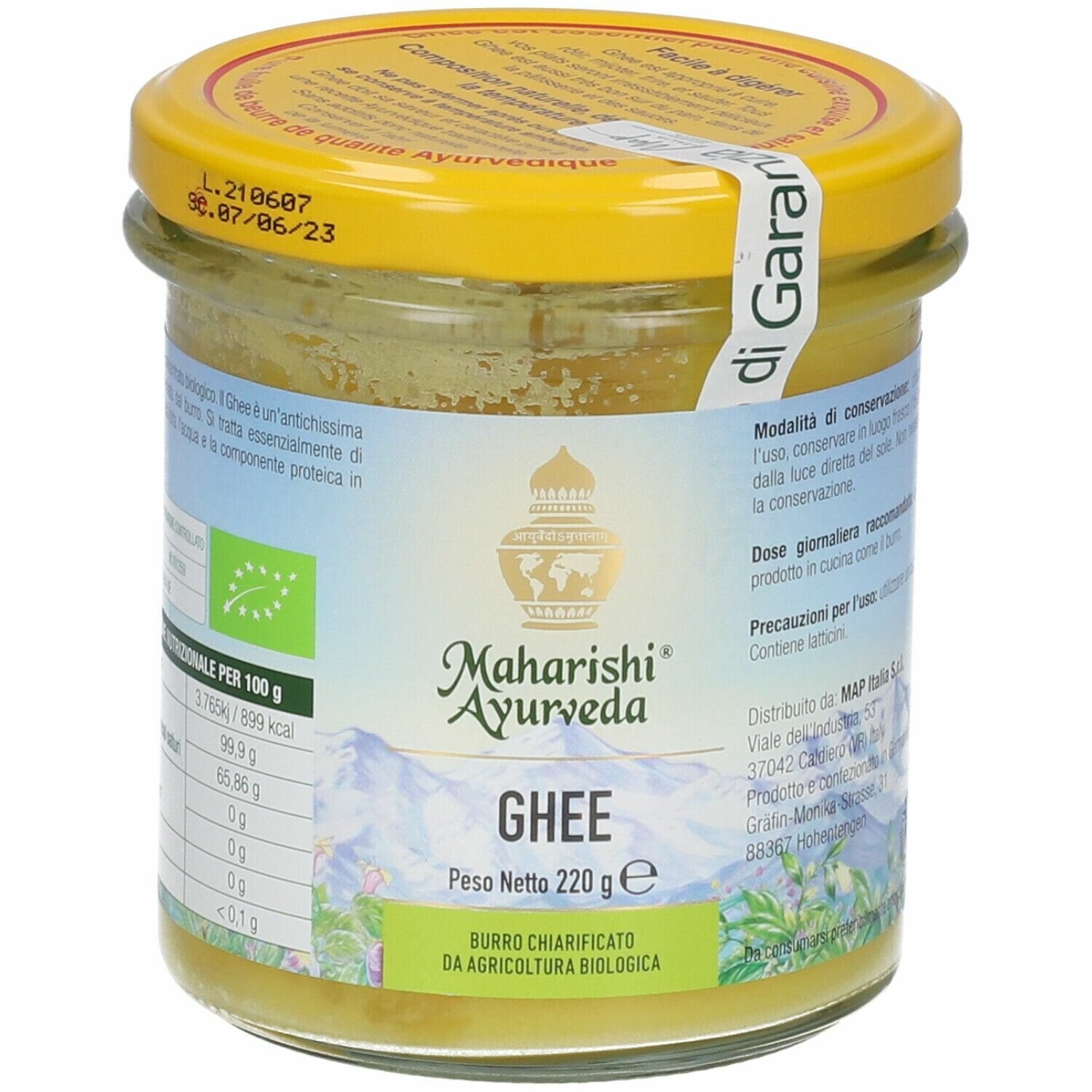 Ghee bio burro chiarificato 220 g