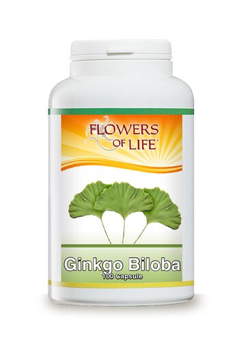 Ginkgo biloba 100 capsule flowers of life