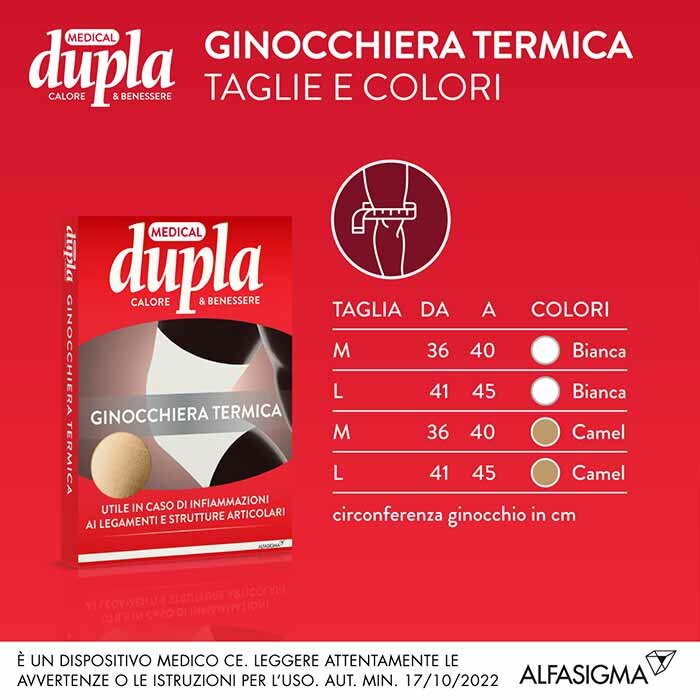 Ginocchiera termica dupla camel l
